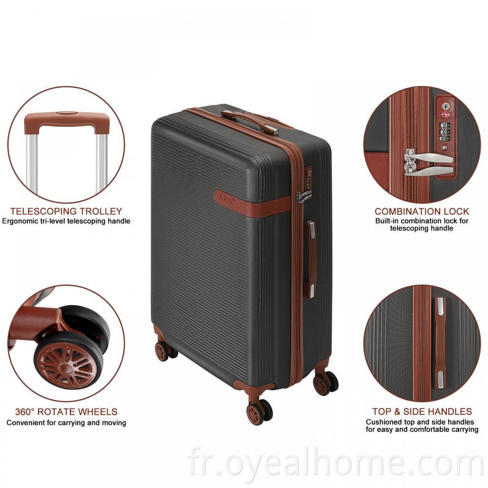 3 Piece Hardside Suitcase Set